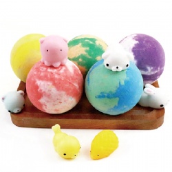 Diy Private Label Colorful Luxury Moisturizing Rainbow Bath Bomb Gift Set Toys