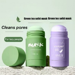 Facial Clean Mud Mask green mud pink facial self sticking clay mud masks matcha white tea cream clean face mask