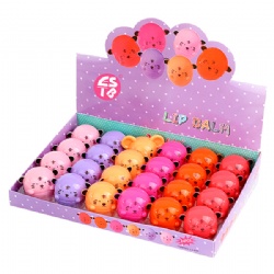 Wholesale 6 Colors Organic Lip Care Lipbalm Cute Rabbit Ball Moisturizing Lip Balm