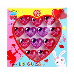 Heart Shape 12PCS Box Gift Set Lip Balm for Vanlentine