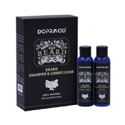 Men beard care Beard wash shampoo and Conditioner set Infused with Collagen and Stem Cell Help Firm Tighten Skin Tone